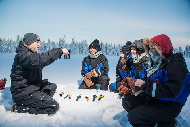 ice fishing group